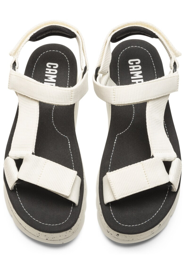 Camper Сандали Oruga Up 23747 с равна платформа - Бял - Pepit.bg