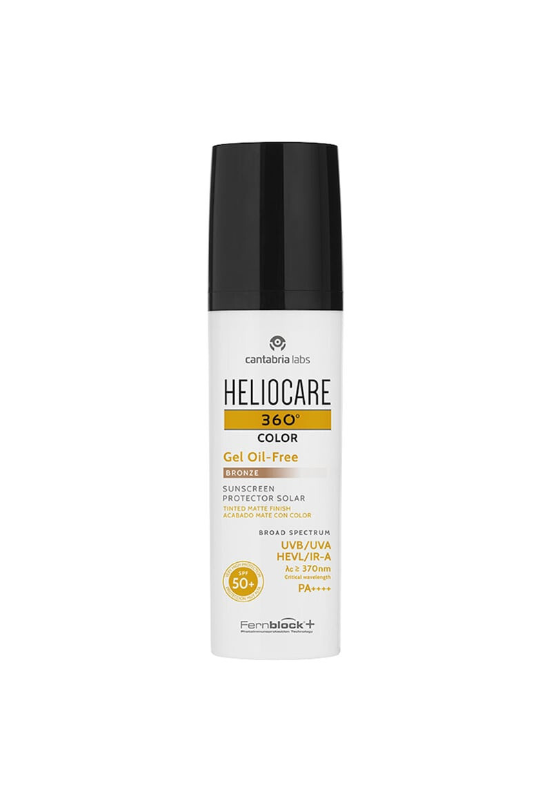 Cantabria Labs Слънцезащитен гел за лице Cantabria Heliocare 360º SPF50+ Bronze С цветни пигменти и матиращ ефект Оil-free 50 мл - Pepit.bg