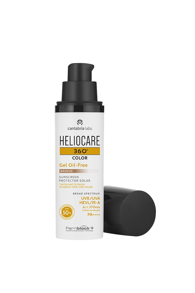 Cantabria Labs Слънцезащитен гел за лице Cantabria Heliocare 360º SPF50+ Bronze С цветни пигменти и матиращ ефект Оil-free 50 мл - Pepit.bg