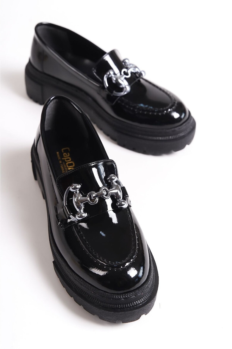 Capone Outfitters Мокасини Loafers 947597871 Еко кожа Лъскавочерен - Pepit.bg