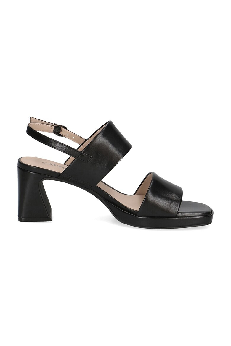 Caprice Кожени сандали с масивен ток - Pepit.bg