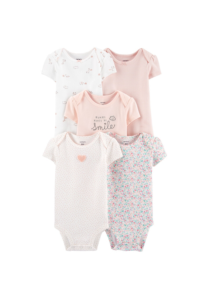 Carter's Памучни бодита - 5 броя - Pepit.bg