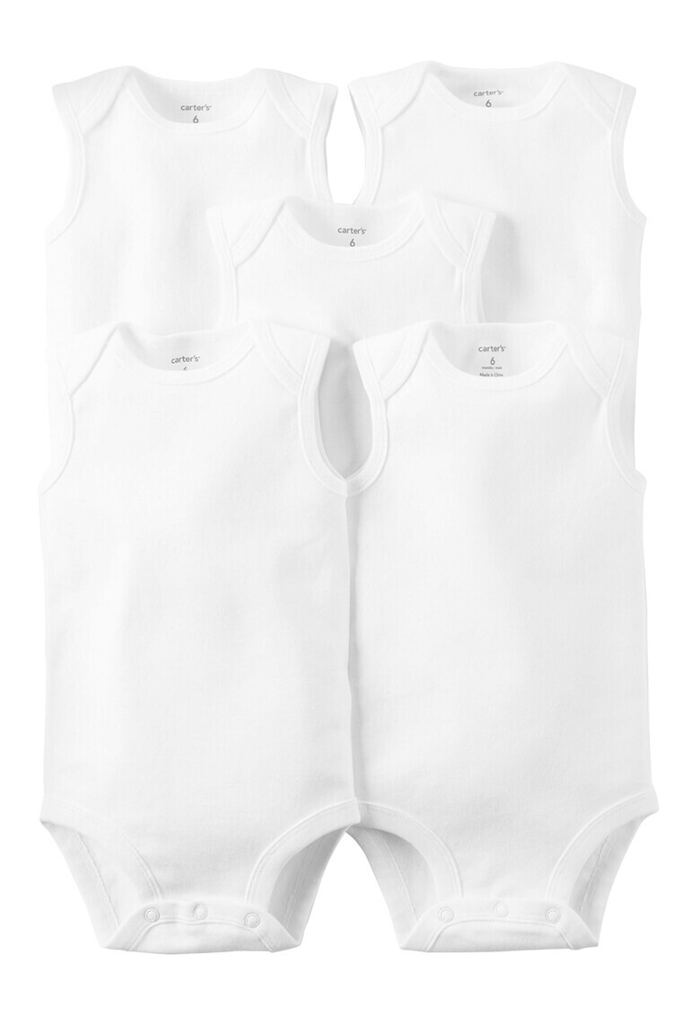 Carter's Памучни бодита 5 броя - Pepit.bg