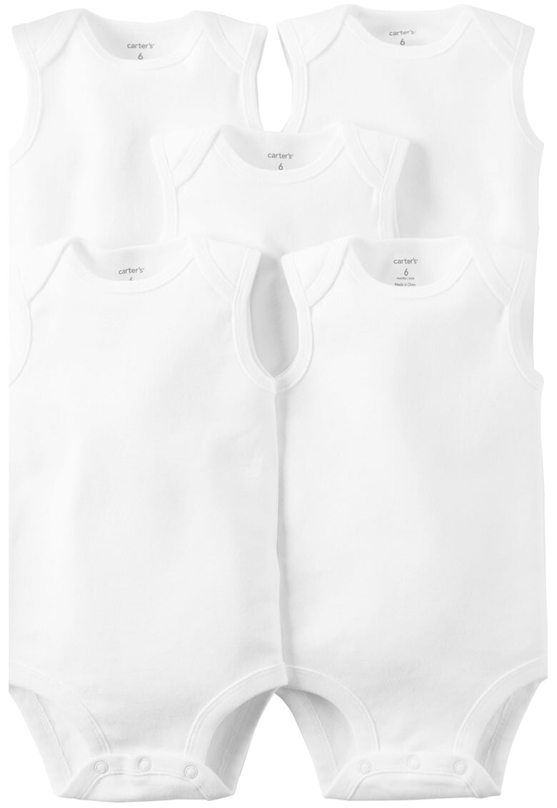 Carter's Памучни бодита 5 броя - Pepit.bg
