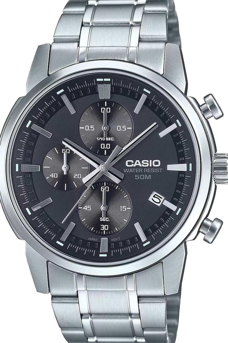 Casio Часовник от неръждаема стомана с хронограф - Pepit.bg