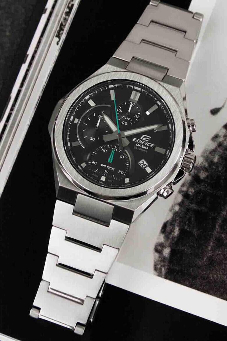 Casio Часовник от неръждаема стомана с хронограф - Pepit.bg