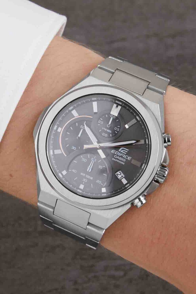 Casio Часовник от неръждаема стомана с хронограф - Pepit.bg