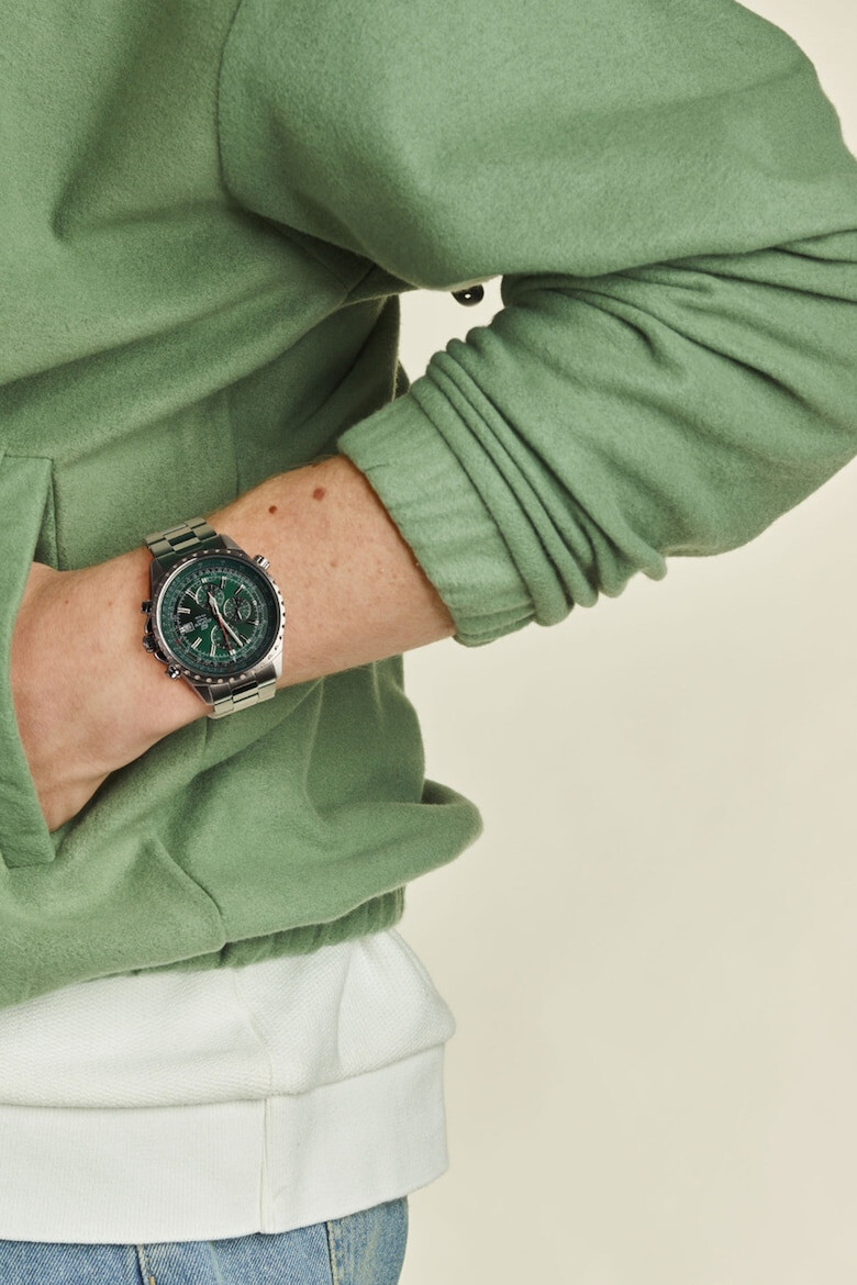 Casio Часовник от неръждаема стомана с хронограф - Pepit.bg