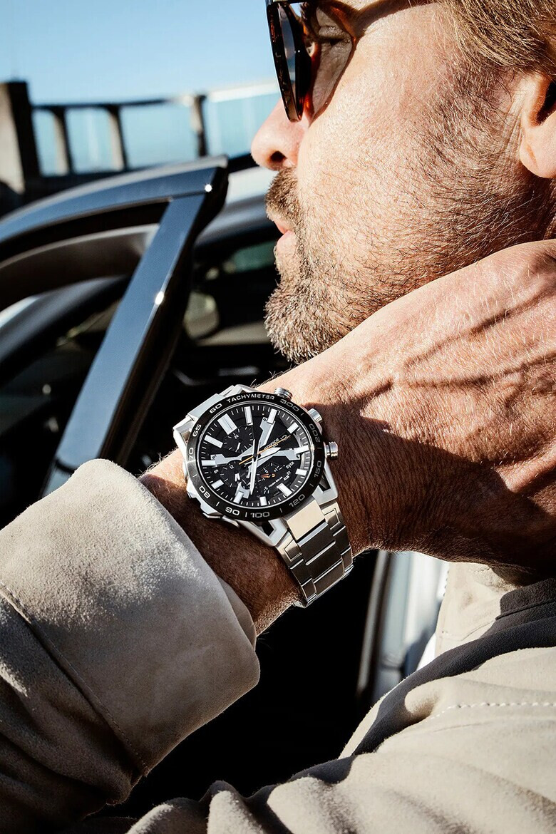 Casio Часовник от неръждаема стомана с хронометър - Pepit.bg