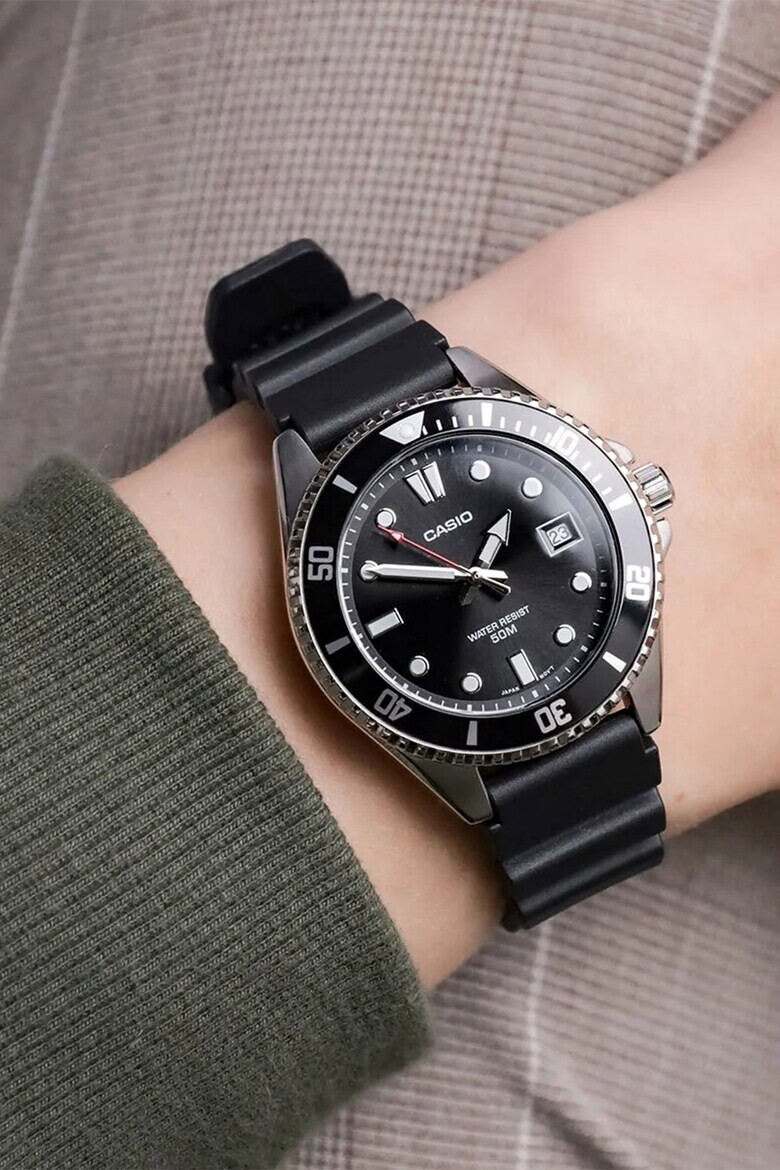 Casio Часовник от неръждаема стомана с лого - Pepit.bg