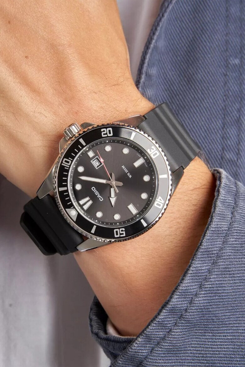 Casio Часовник от неръждаема стомана с лого - Pepit.bg