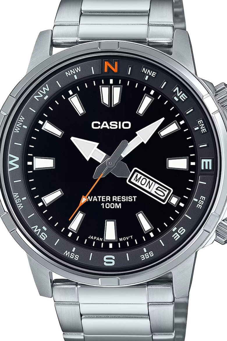 Casio Часовник от неръждаема стомана с лого - Pepit.bg