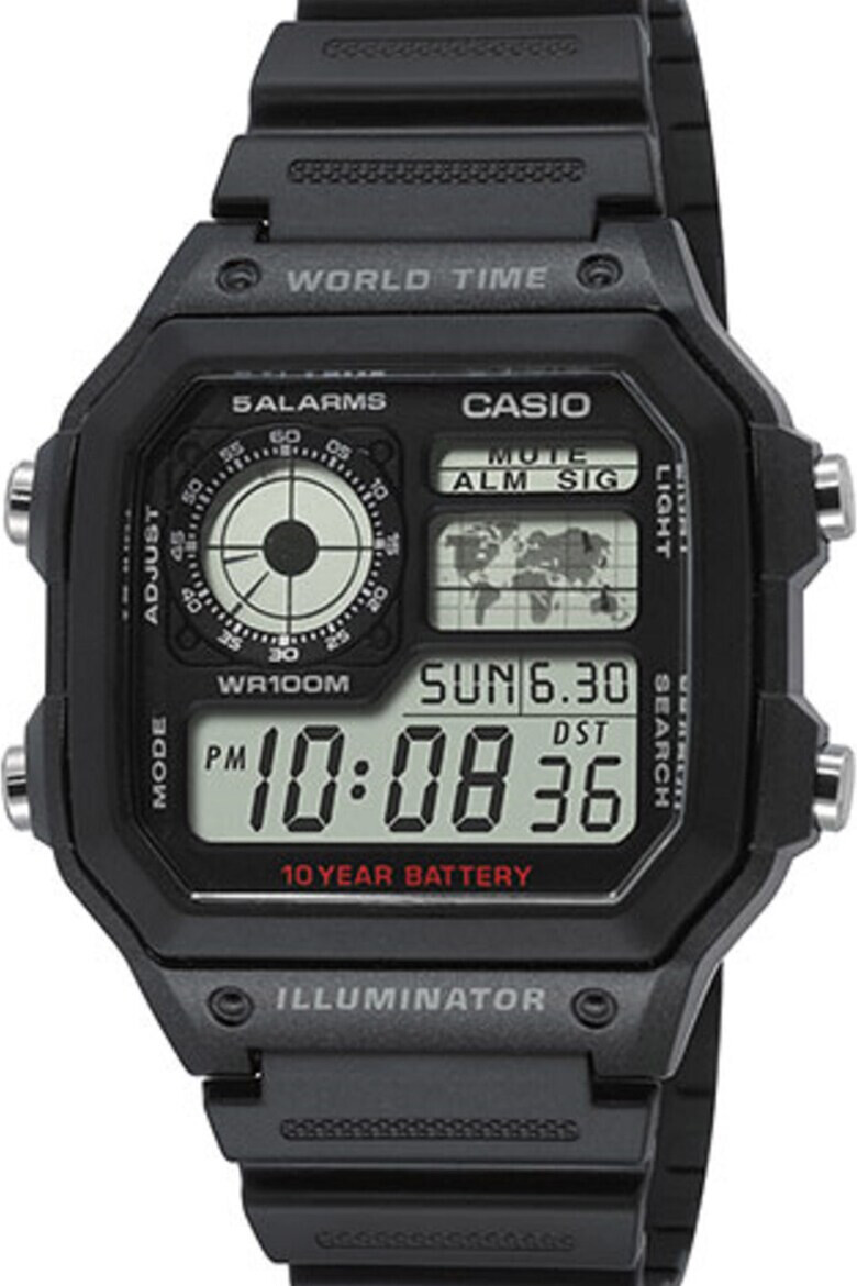 Casio Часовник с каишка от смола - Pepit.bg