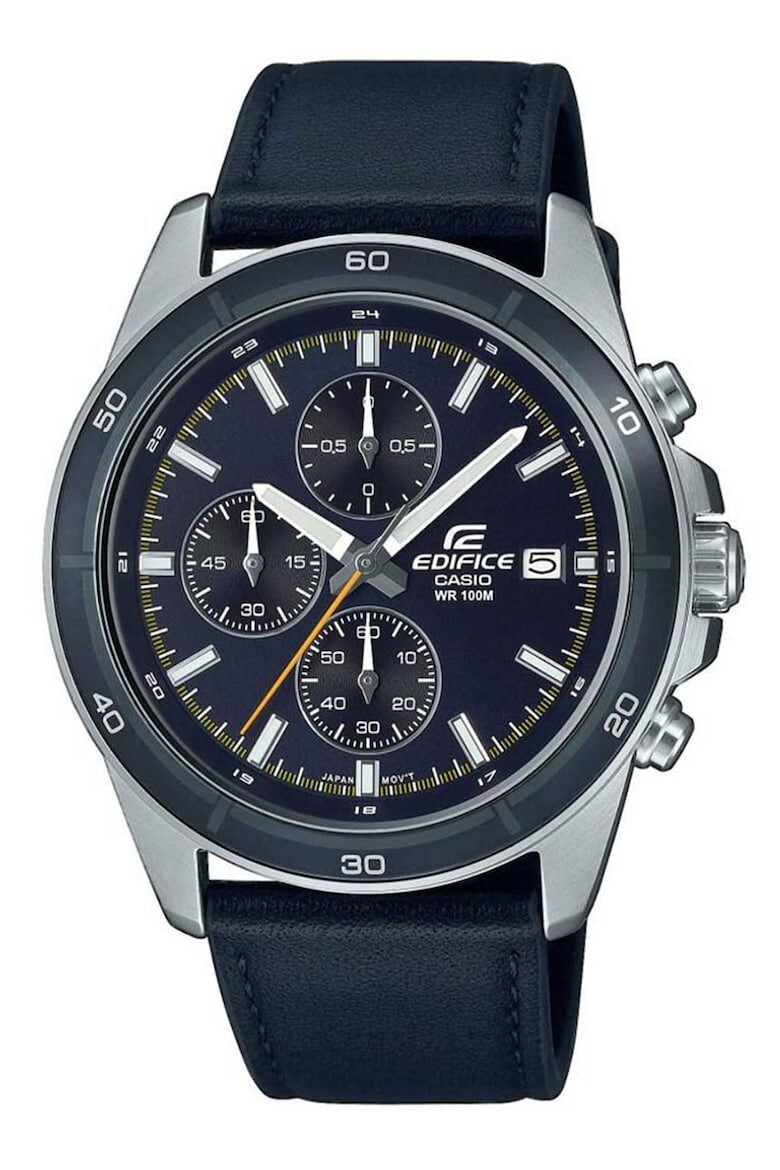 Casio Часовник с хронограф и кожена каишка - Pepit.bg
