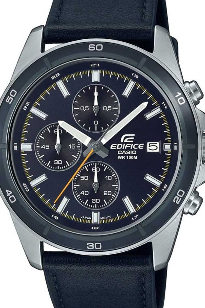 Casio Часовник с хронограф и кожена каишка - Pepit.bg