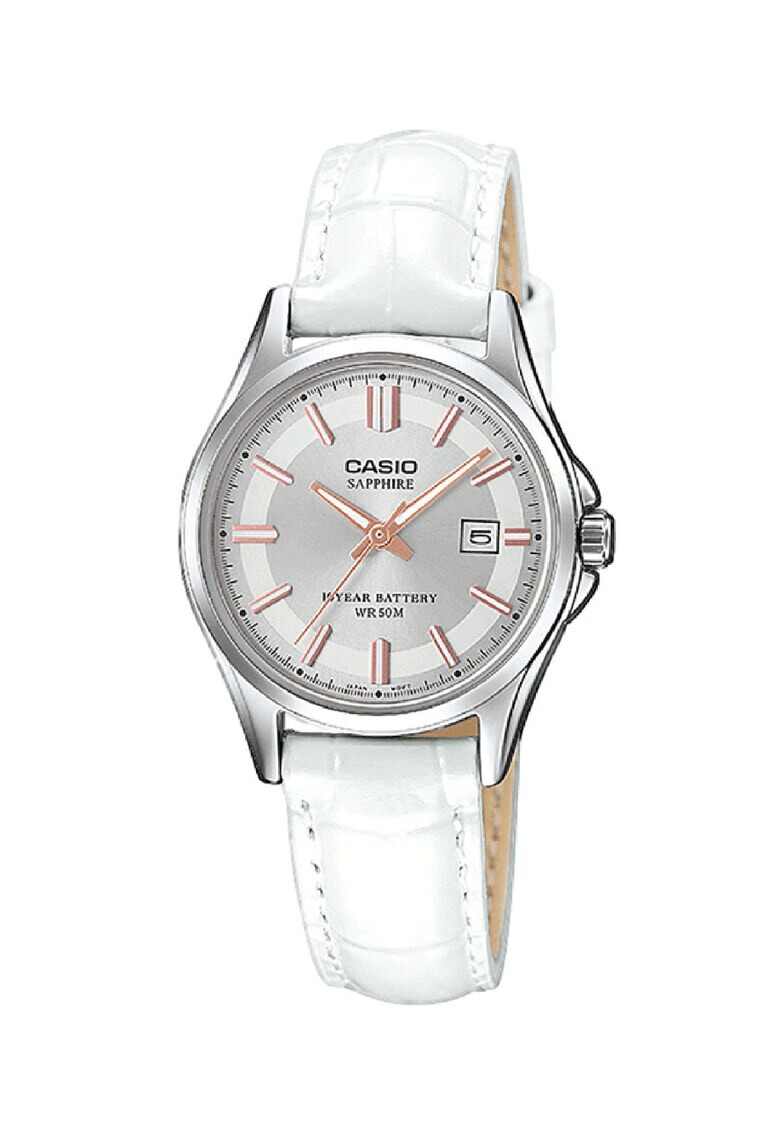 Casio Часовник с кожена каишка - Pepit.bg