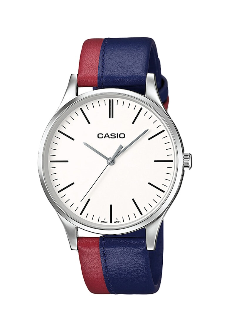 Casio Часовник с кожена каишка - Pepit.bg