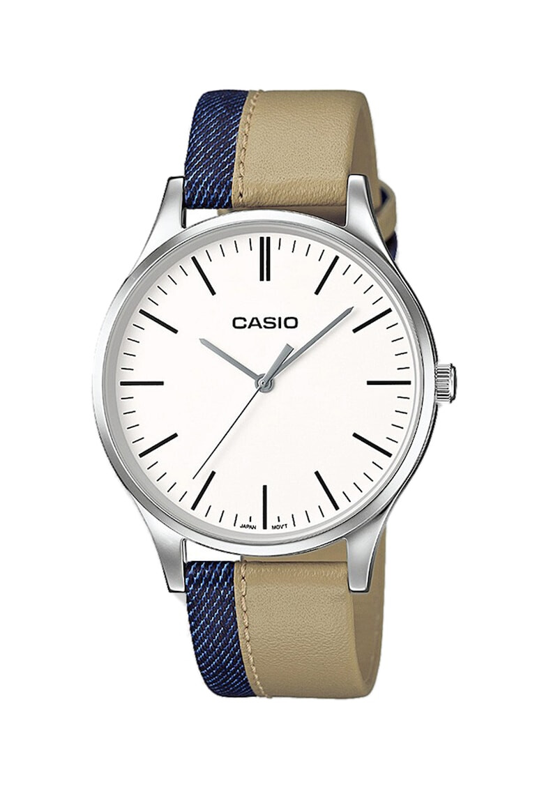 Casio Часовник с кожена каишка - Pepit.bg