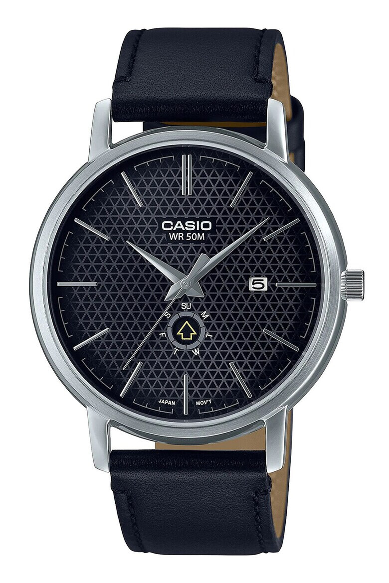 Casio Часовник с кожена каишка - Pepit.bg