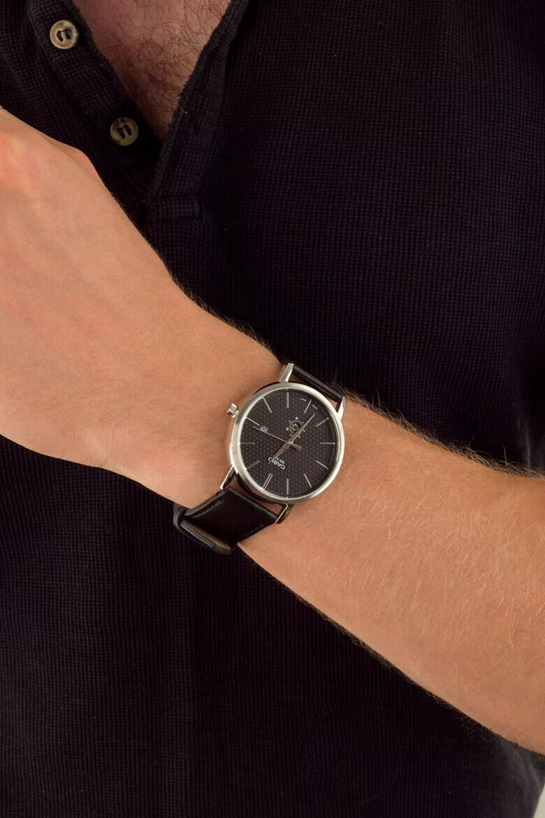 Casio Часовник с кожена каишка - Pepit.bg