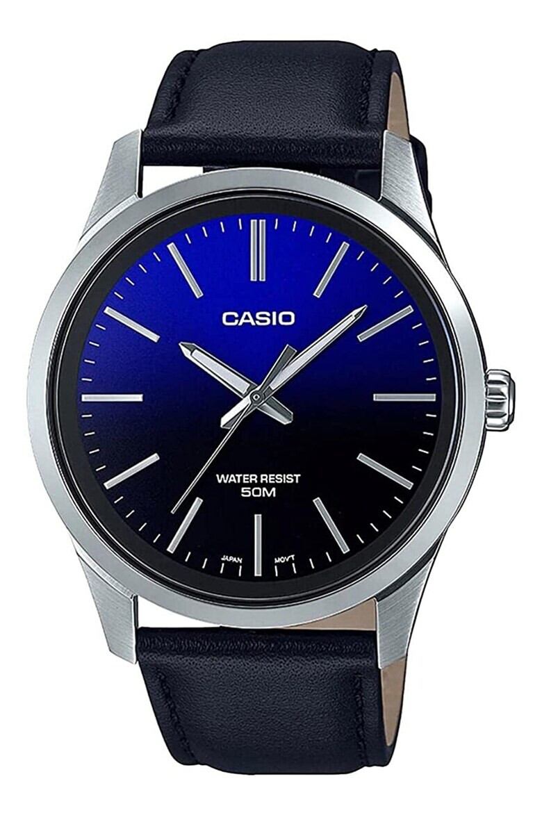 Casio Часовник с кожена каишка - Pepit.bg