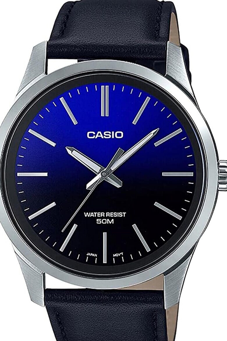 Casio Часовник с кожена каишка - Pepit.bg