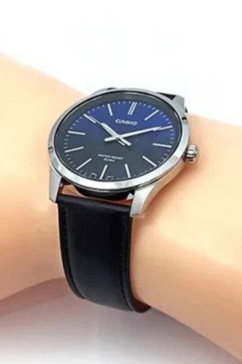 Casio Часовник с кожена каишка - Pepit.bg