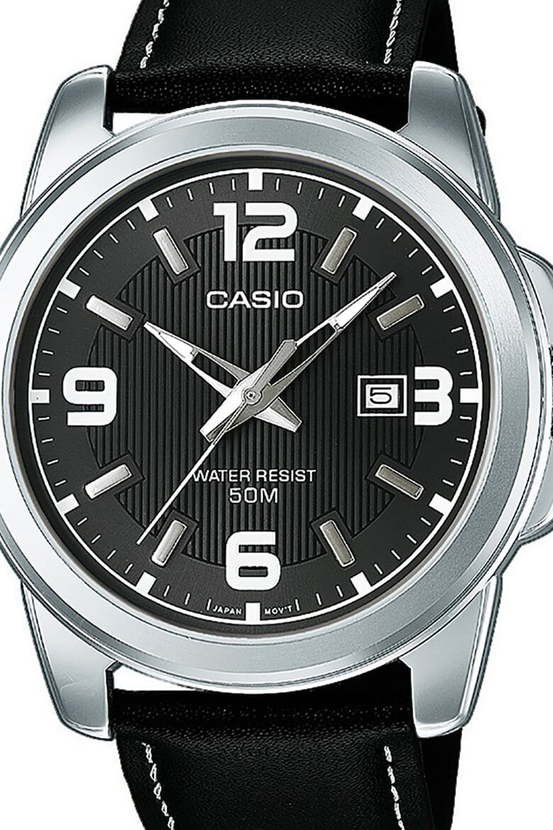 Casio Часовник с кожена каишка - Pepit.bg