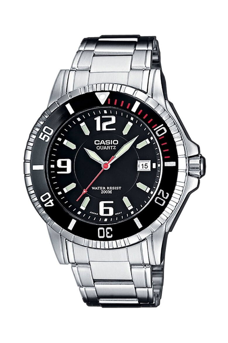Casio Часовник в черно и сребристо - Pepit.bg