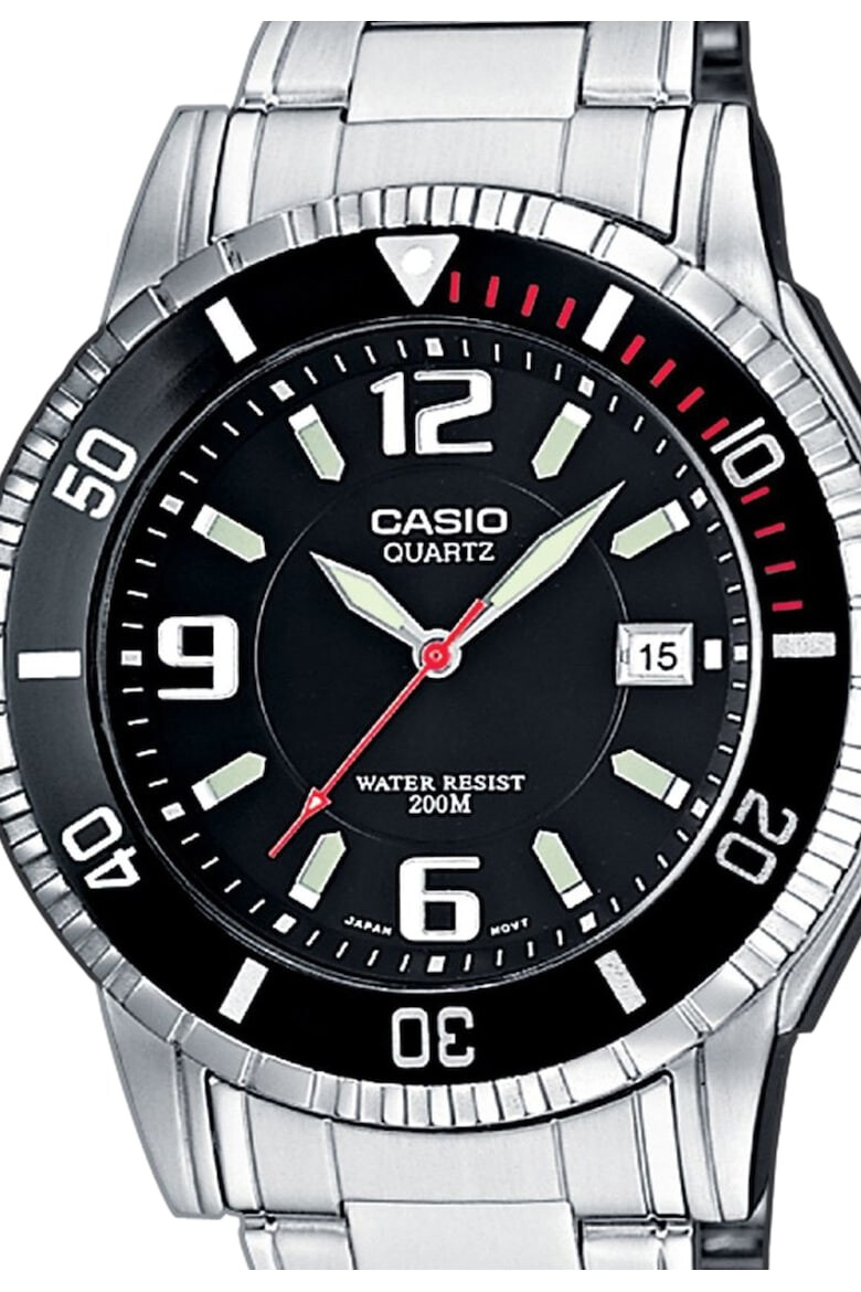 Casio Часовник в черно и сребристо - Pepit.bg