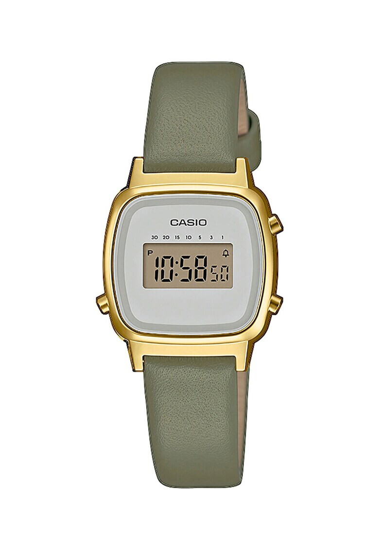 Casio Цифров часовник с кожена каишка - Pepit.bg