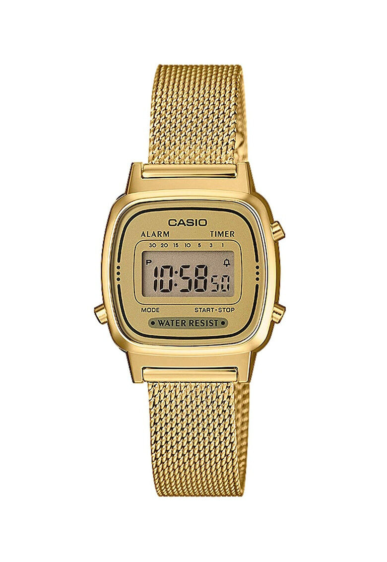 Casio Дигитален часовник с мрежеста верижка - Pepit.bg