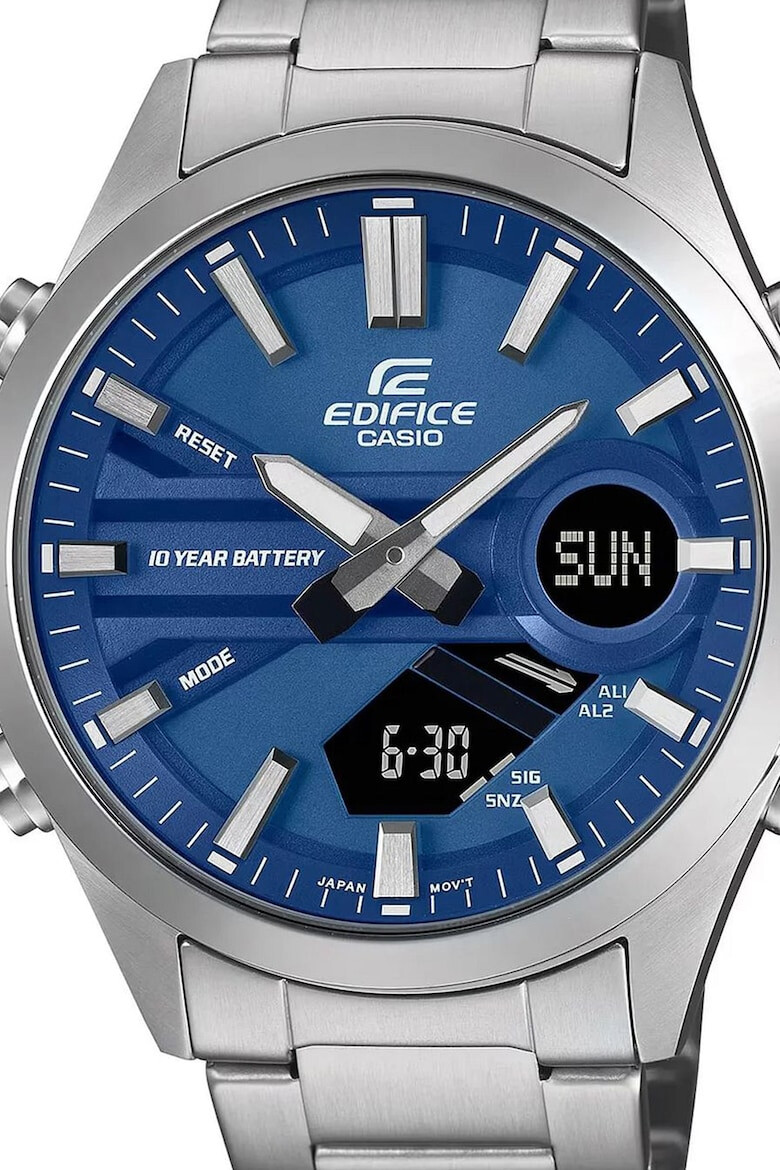 Casio Дигитално-аналогов часовник от неръждаема стомана - Pepit.bg