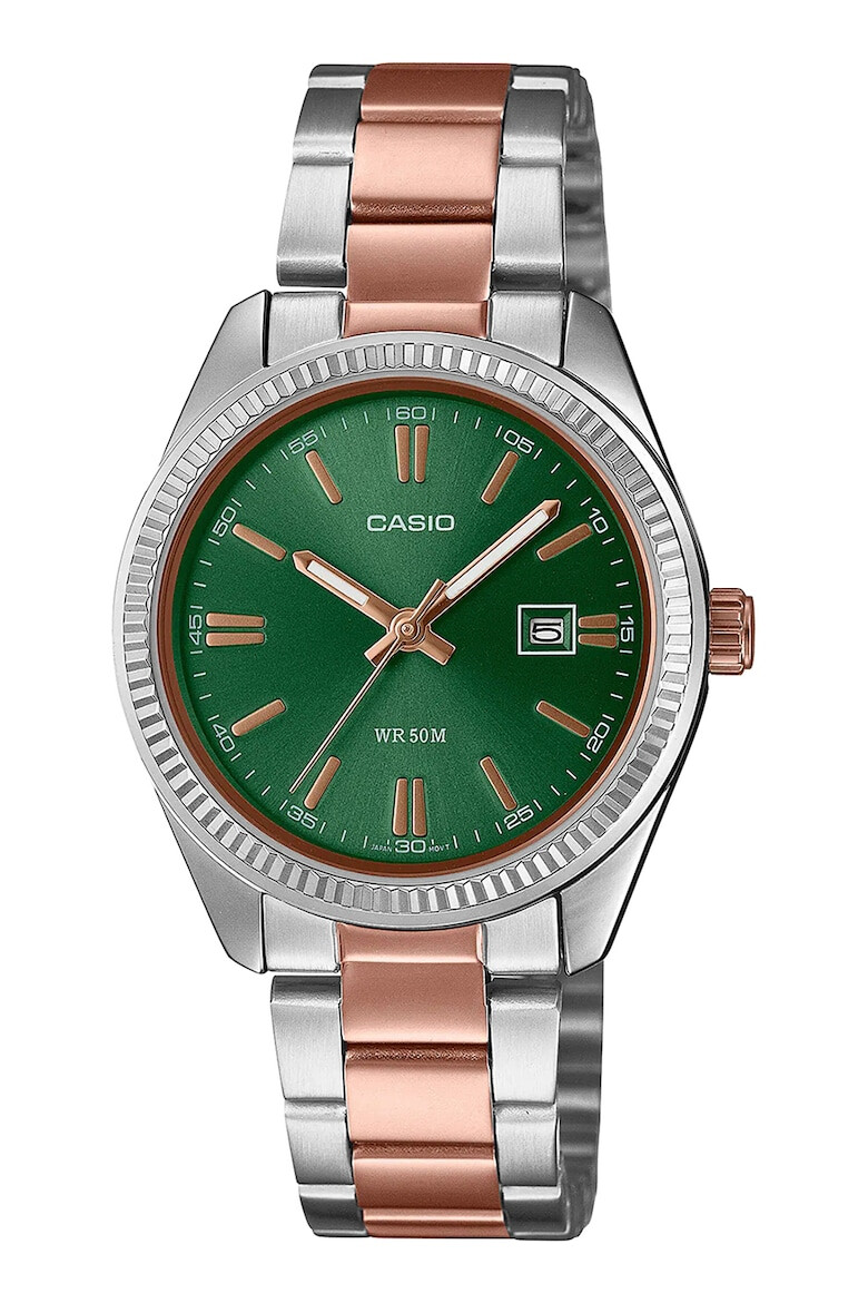 Casio Двуцветен овален часовник - Pepit.bg