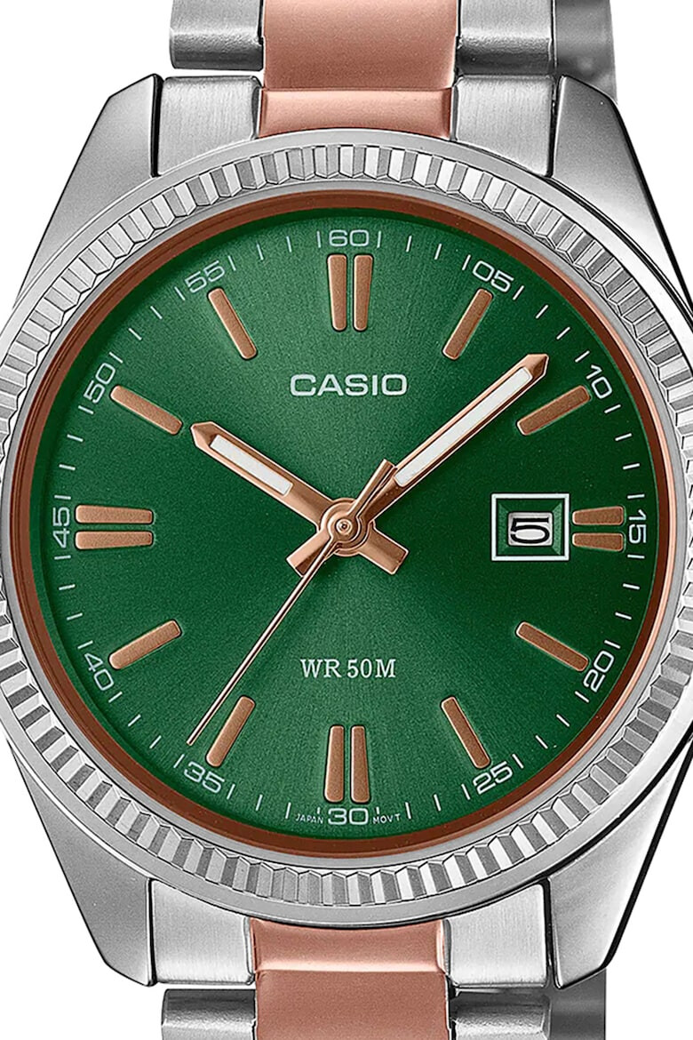 Casio Двуцветен овален часовник - Pepit.bg
