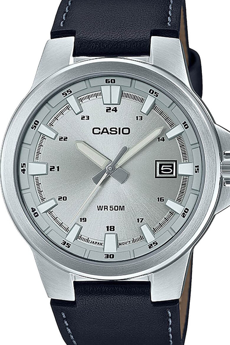 Casio Кварцов часовник с кожена каишка - Pepit.bg