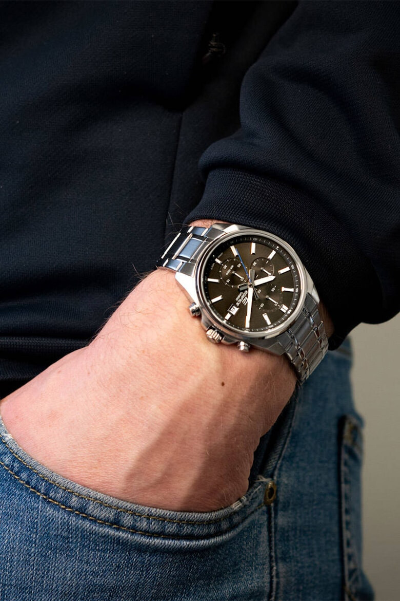 Casio Кварцов часовник от неръждаема стомана с хронограф - Pepit.bg