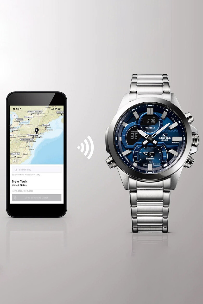 Casio Мултифункционален часовник от неръждаема стомана - Pepit.bg