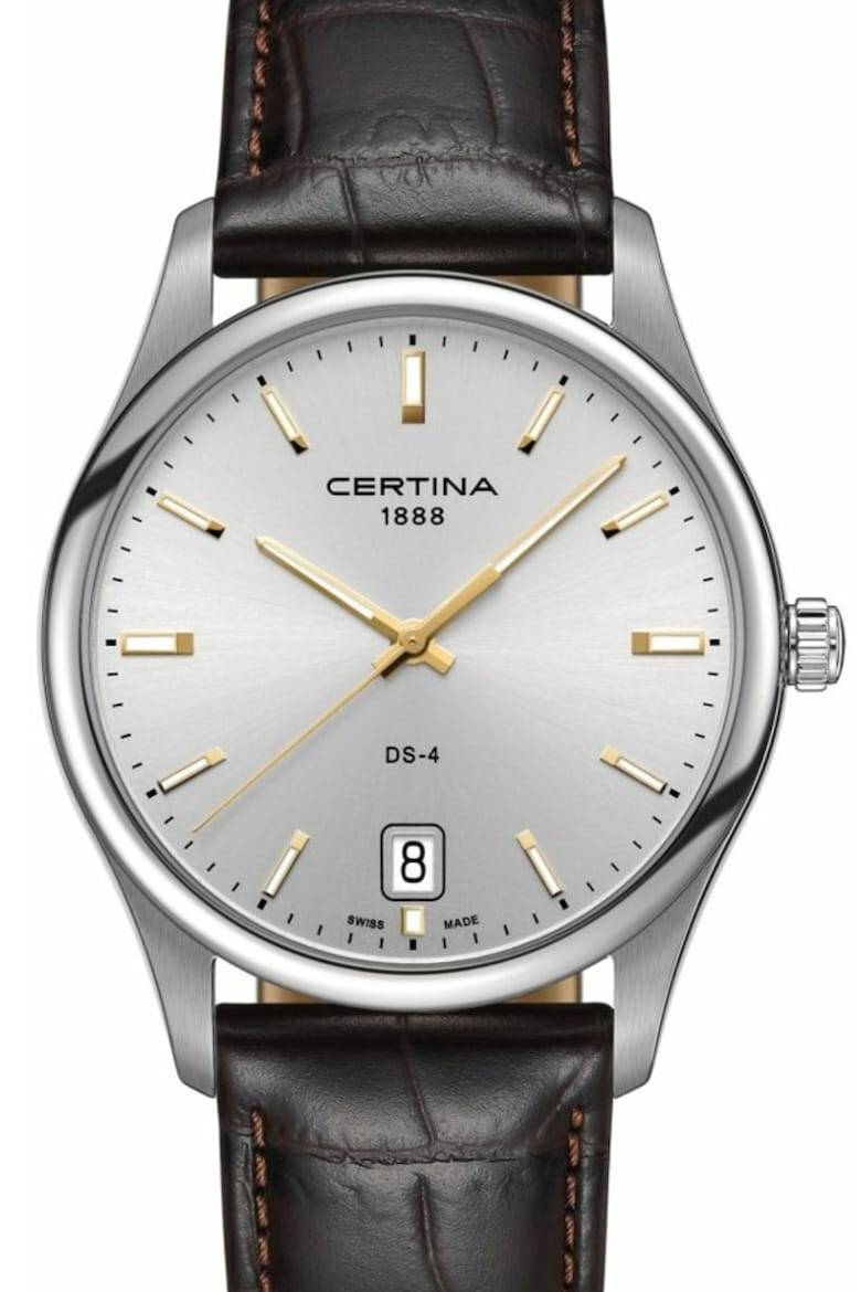 Certina Часовник с кожена каишка - Pepit.bg