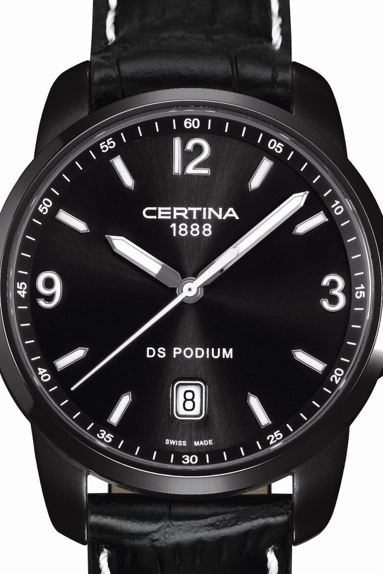 Certina Часовник с кожена каишка - Pepit.bg