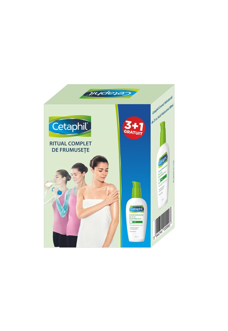 Cetaphil Пакет : 4 x Дневен крем против стареенe Хидратация С хиалуронова киселина 88 мл - Pepit.bg