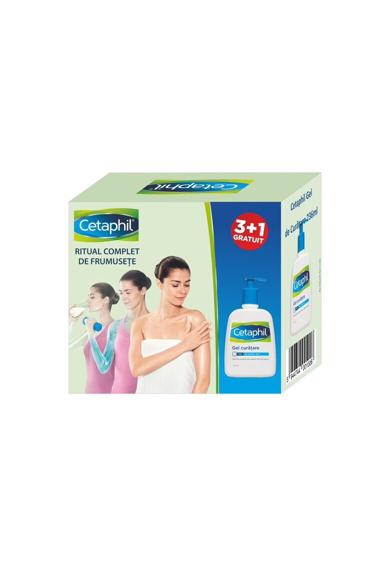 Cetaphil Пакет : 4 x Почистващ гел За нормална / мазнина кожа 236 мл - Pepit.bg