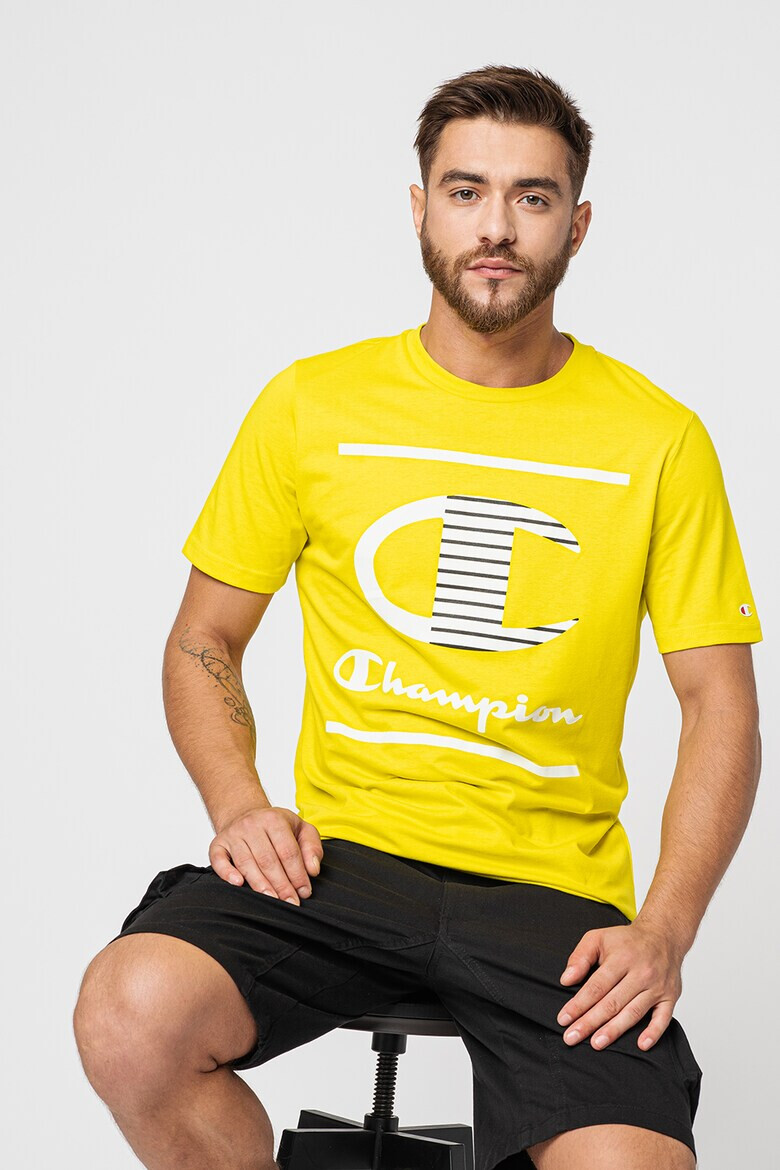 Champion Фитнес тениска с лого - Pepit.bg