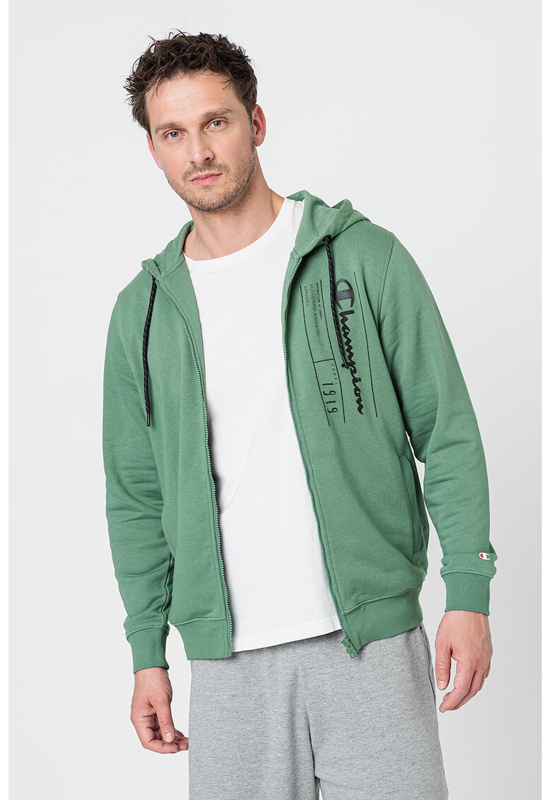 Champion Худи с цип и лого Class Labelfull - Pepit.bg