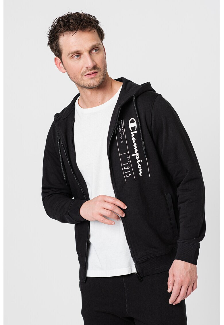 Champion Худи с цип и лого Class Labelfull - Pepit.bg