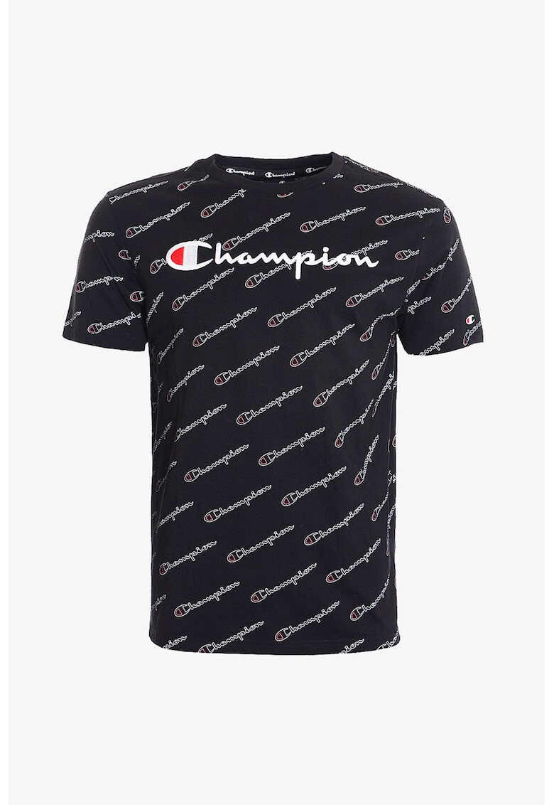 Champion Тениска с овално деколте и лого - Pepit.bg