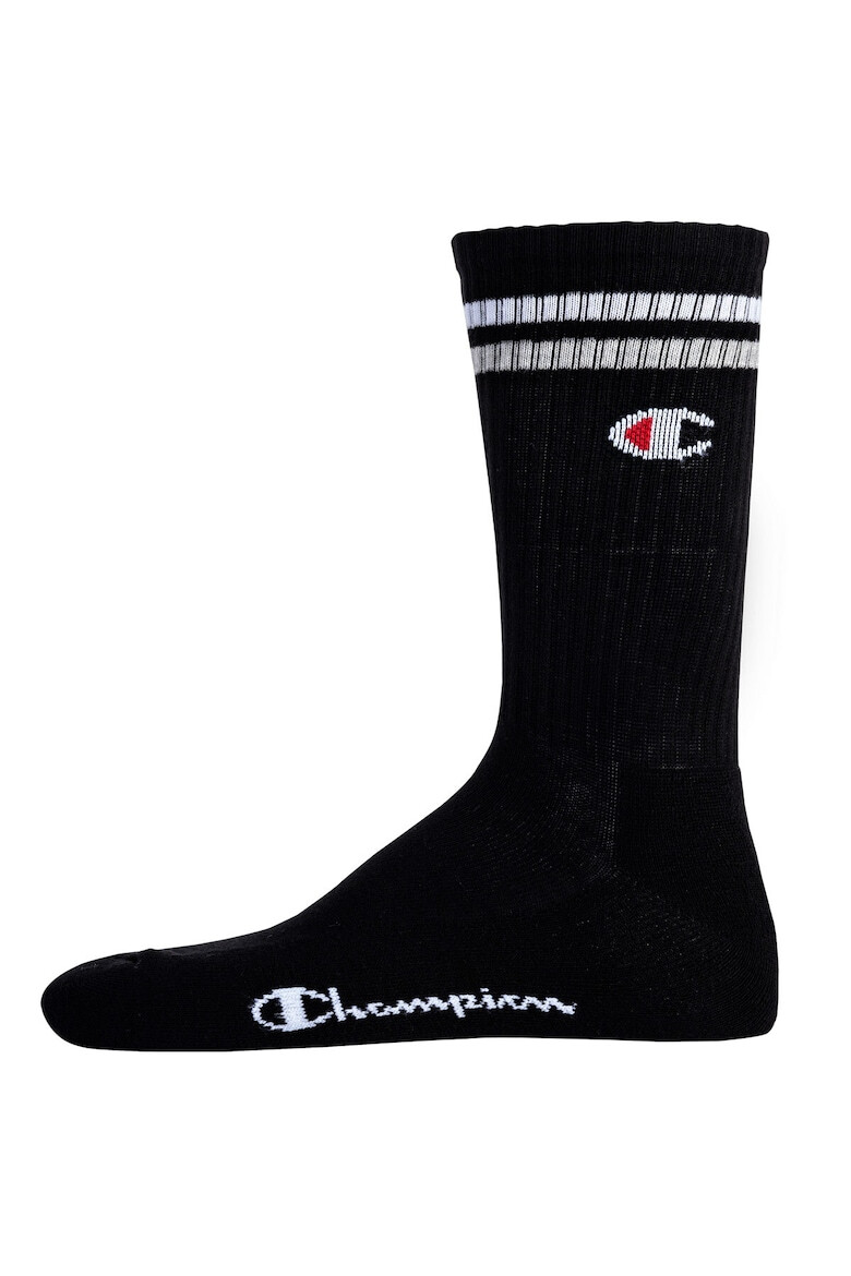 Champion Унисекс дълги чорапи с шарка - 3 чифта - Pepit.bg