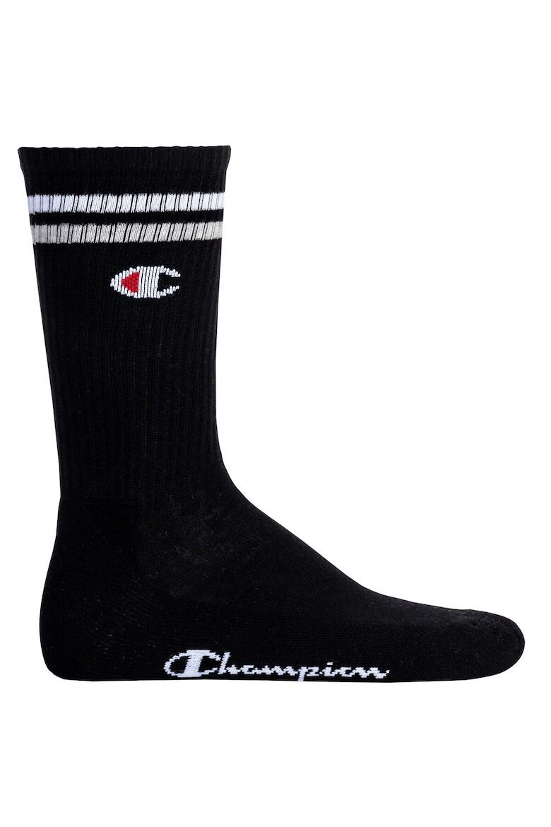 Champion Унисекс дълги чорапи с шарка - 3 чифта - Pepit.bg