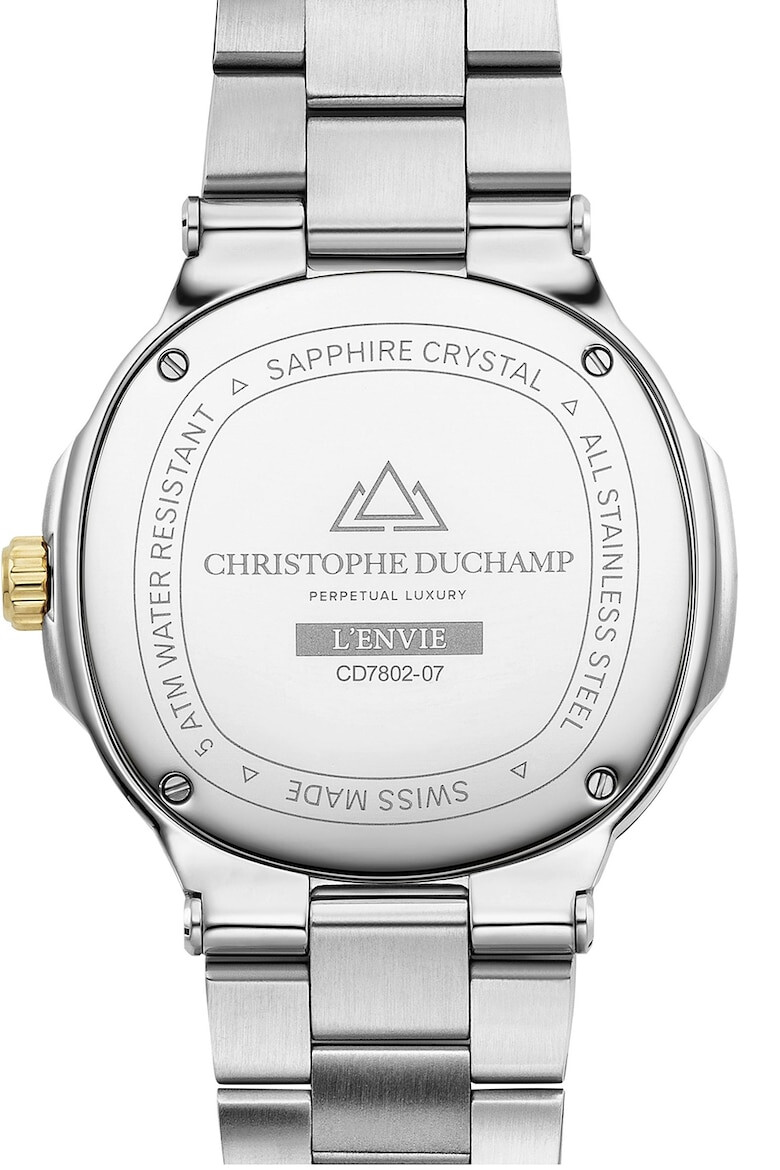 Christophe Duchamp Часовник от неръждаема стомана L'envie Moonphase - Pepit.bg