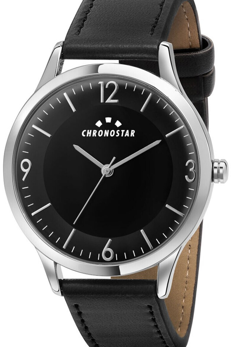 Chronostar Аналогов часовник с кожена каишка - Pepit.bg